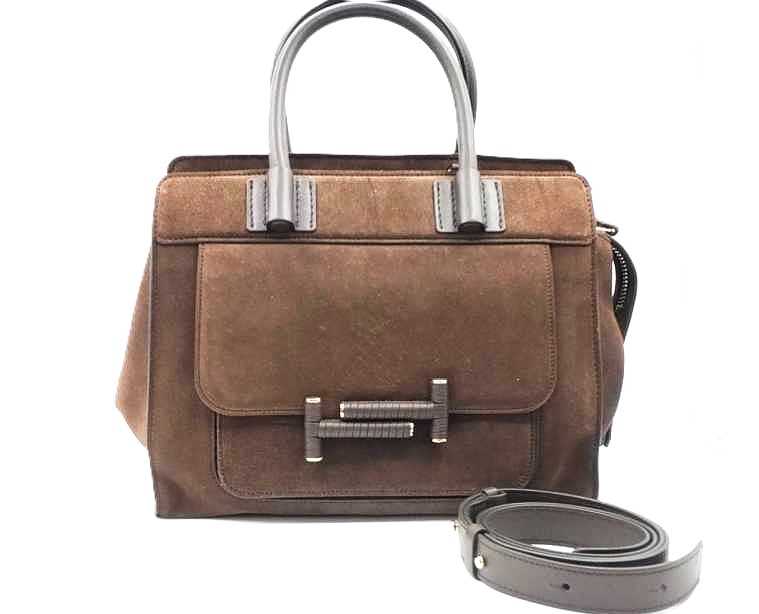 トッズ買取 2Wayショルダーバッグ ブラウンスウェード